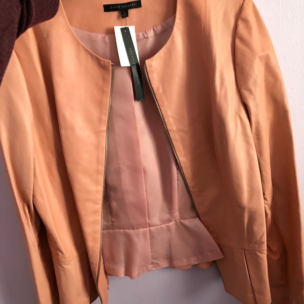 Pink Leather Jacket